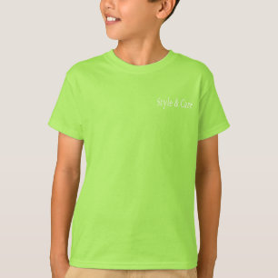 Lime Boys T Shirt with Personalized Brand Name