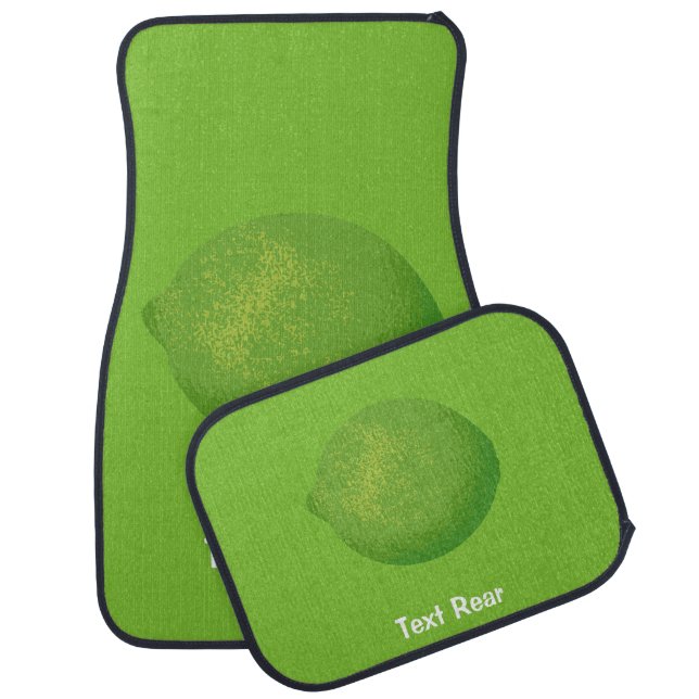 Lime Car Floor Mat (Set)