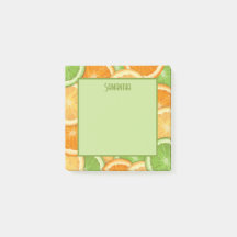 Lime Center Lemon Orange Citrus Post-it Notes
