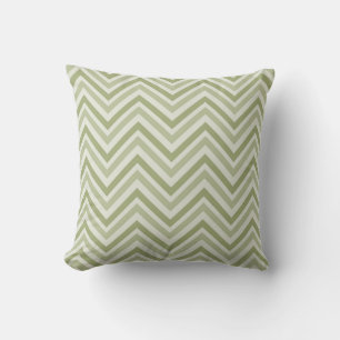 Lime Chevron Throw Pillow