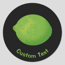 Lime Classic Round Sticker