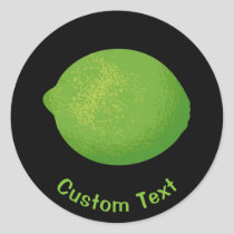 Lime Classic Round Sticker