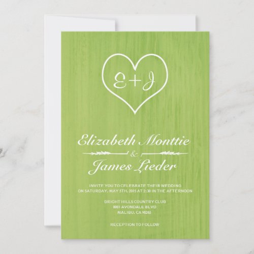 Lime Country Wedding Invitations