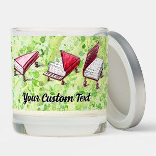 Lime Cream And Bookish Delight Customizable Scented Candle