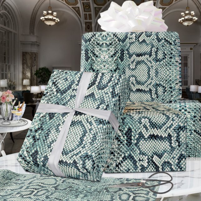 Lime Daiquiri Green Anaconda Snakeskin Wrapping Paper (Creator Uploaded)
