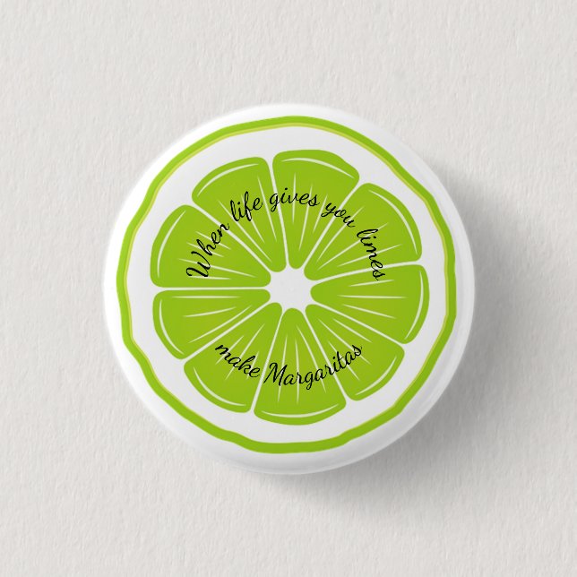 Lime Design Button (Front)