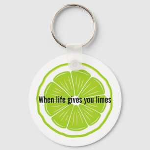 Lime Design Keychain