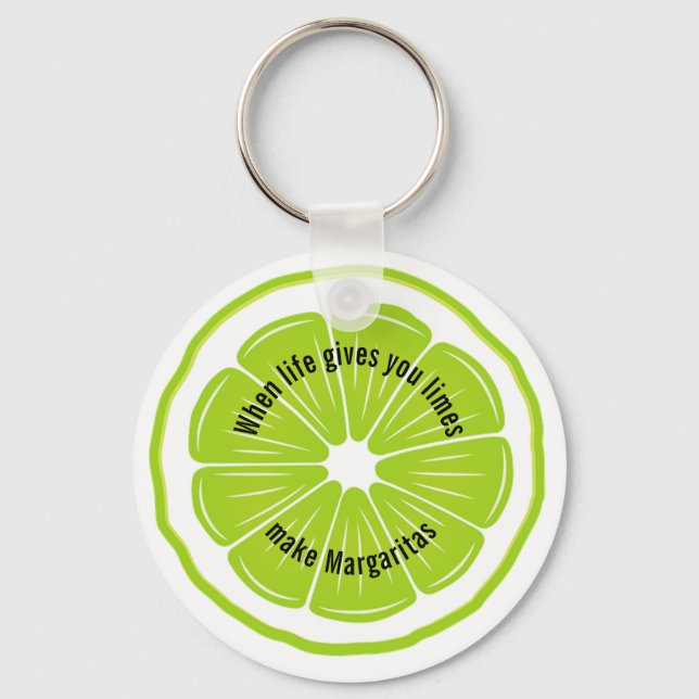 Lime Design Keychain (Front)
