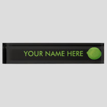 Lime Desk Name Plate