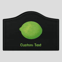 Lime Door Sign