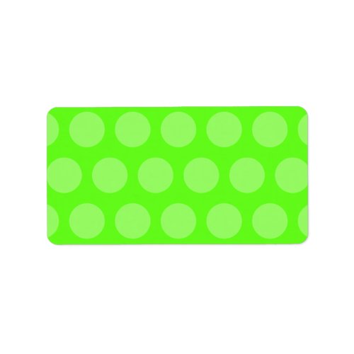 Lime Dots Label