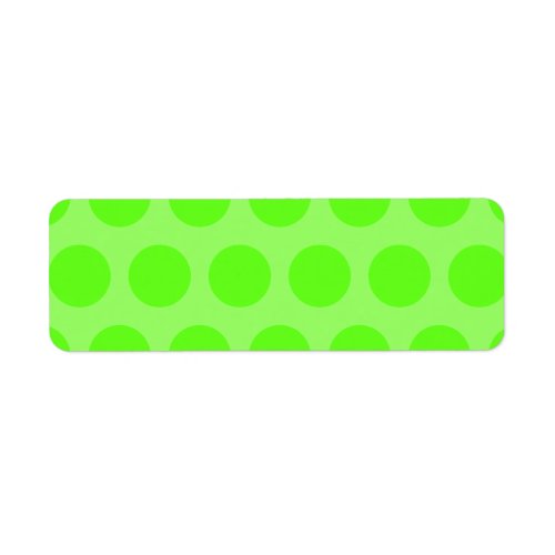 Lime Dots Label