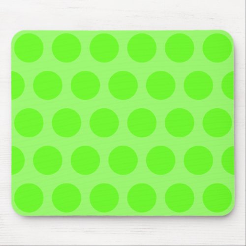 Lime Dots Mouse Pad