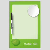 Lime Dry Erase Board With Mirror