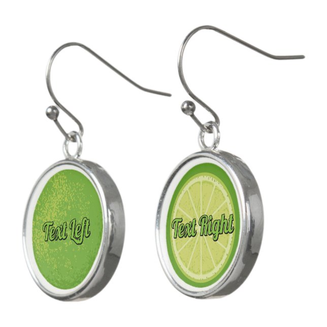 Lime Earrings (Angled)