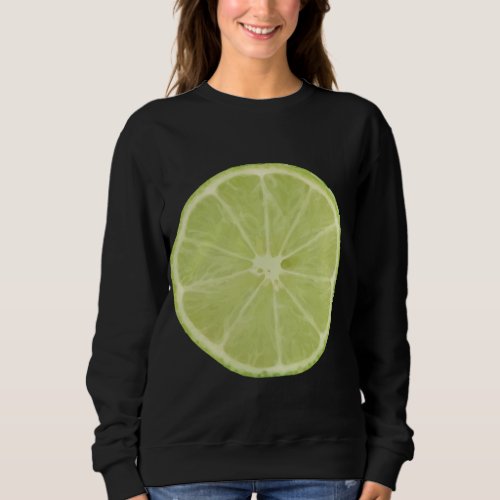 Lime Easy Funny Matching Halloween Costume Fruits  Sweatshirt