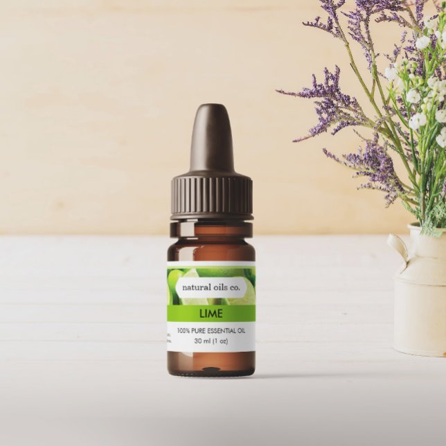 Lime Essential Oils Fragrance Bottle Label (Creator Uploaded)