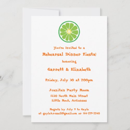 Lime Fiesta Invitation