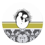 Lime First Kiss Wedding Seal