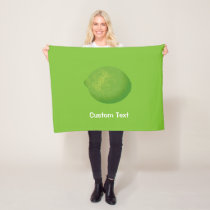 Lime Fleece Blanket