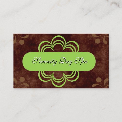 Lime Flower Business Cards