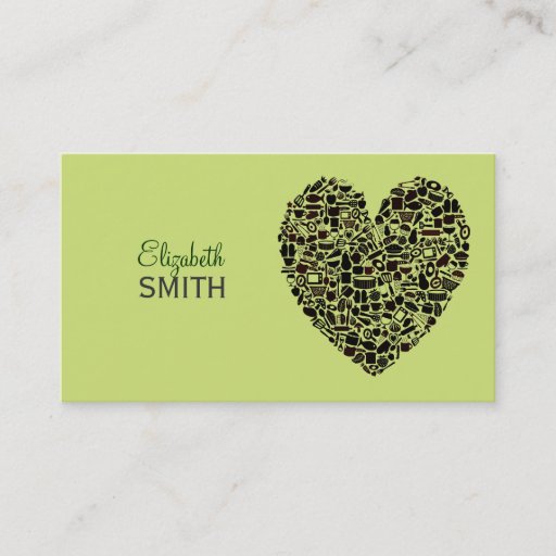 Customizable Lime Foodies Food Lovers Custom Business Card