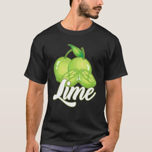 Lime Fruit Citrus Lime Barista T_Shirt