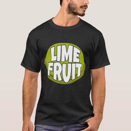 Lime Fruit Citrus Lime Barista T_Shirt