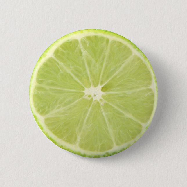 Lime Fruit Fresh Slice Button (Front)
