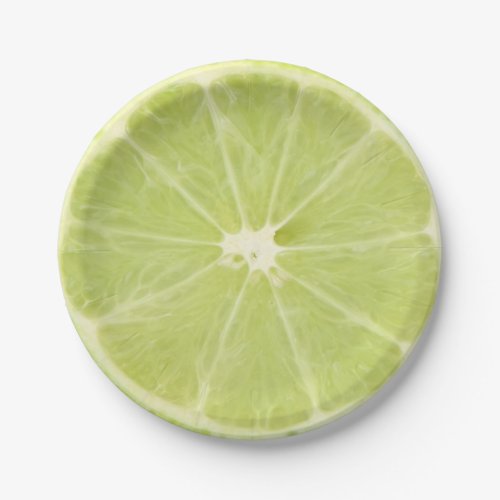 Lime Fruit Fresh Slice Paper Plates