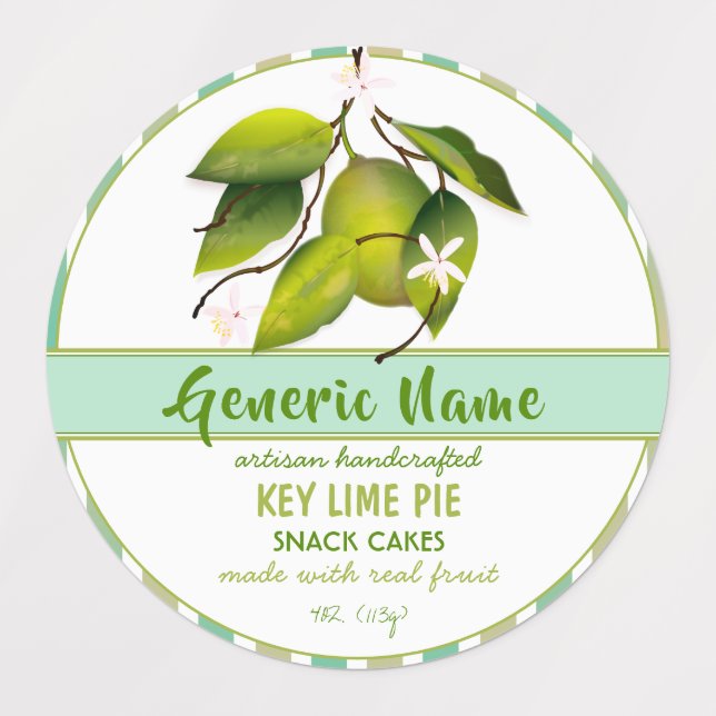 Lime Fruit Labels (Design 1)