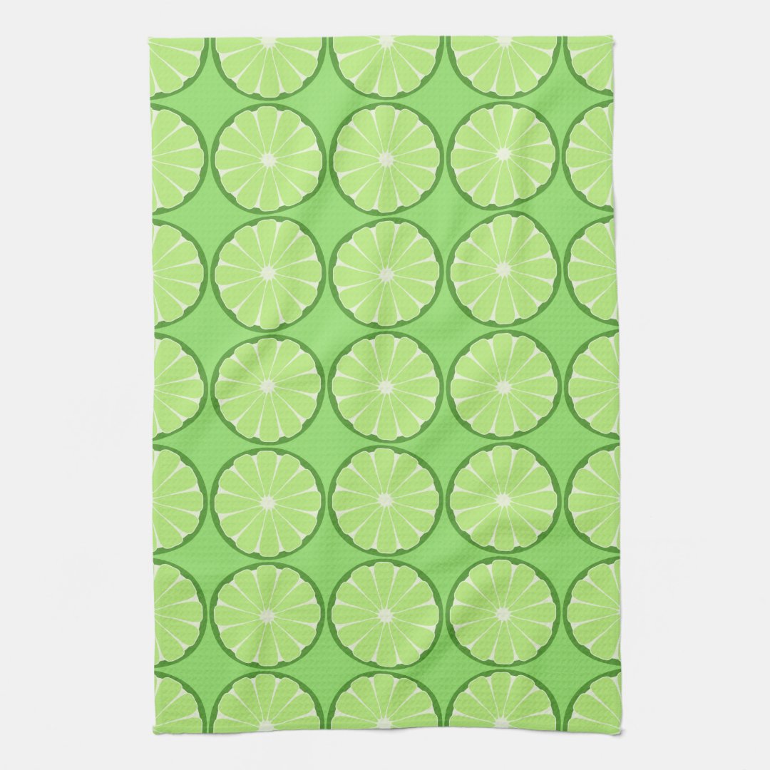 Lime Fruit Retro Kitchen Towel Gift (Vertical)