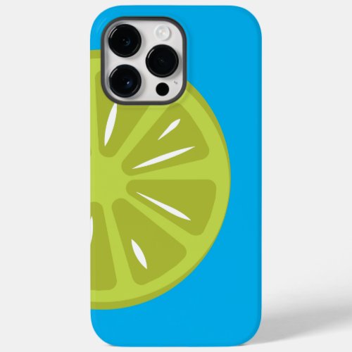 Lime Fruit Simple Blue Modern Illustration Case_Mate iPhone 14 Pro Max Case