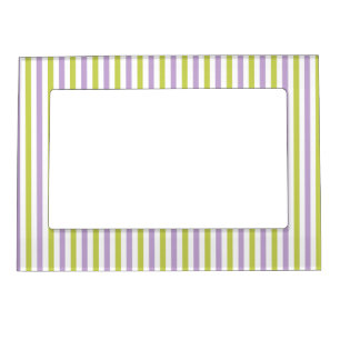 Lime & Fuchsia Stripes custom picture frame