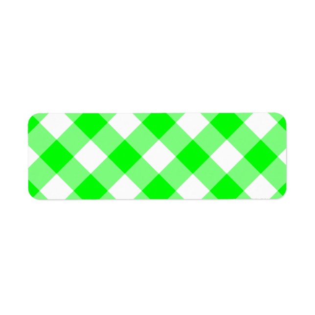 Lime Gingham Label (Front)