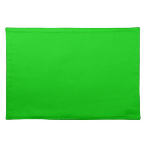 Lime green 00cc00 placemat