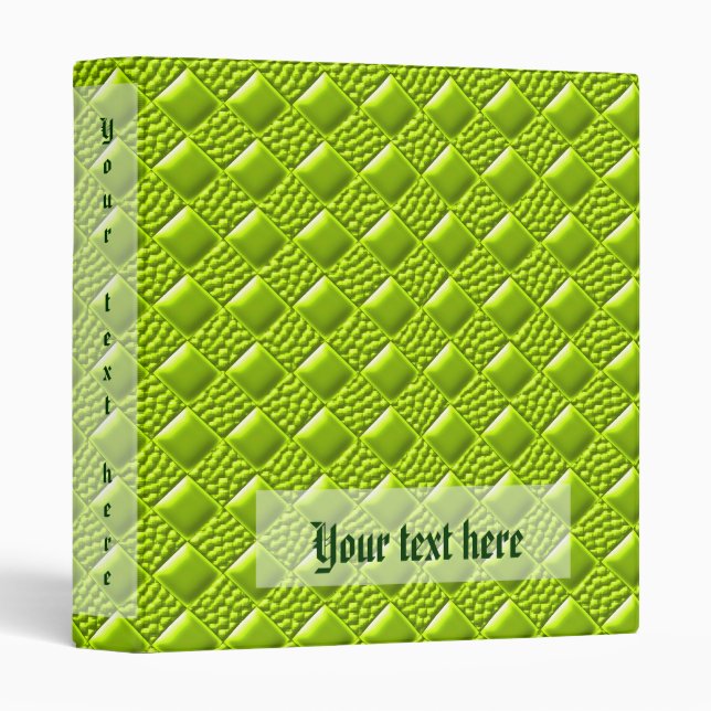 Lime Green 3 Ring Binder (Front/Spine)