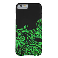 Lime Green Abstract Barely There iPhone 6 Case