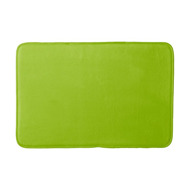 Lime Green Accent Color Ready to Customize Bathroom Mat (Front)