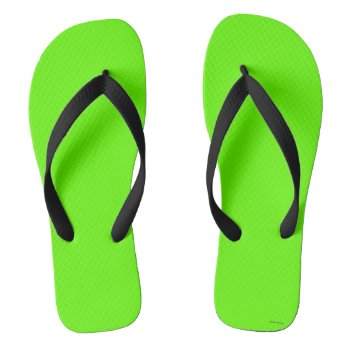 Lime Green Adult Thongs Flip Flops Shower Beach by dlb4u2 at Zazzle