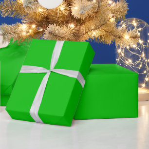 Lime Green All-Occasion Bright Simple Single Color Wrapping Paper