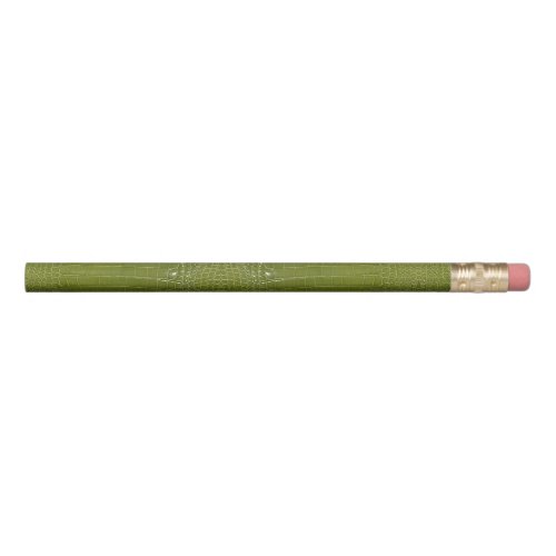 Lime Green Alligator Skin Texture Pencil