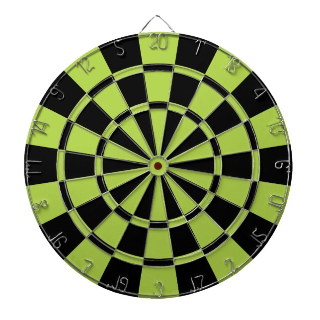 Lime Green And Black Dartboard (Front)