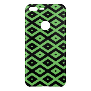 Lime green and black diamond pattern uncommon google pixel XL case