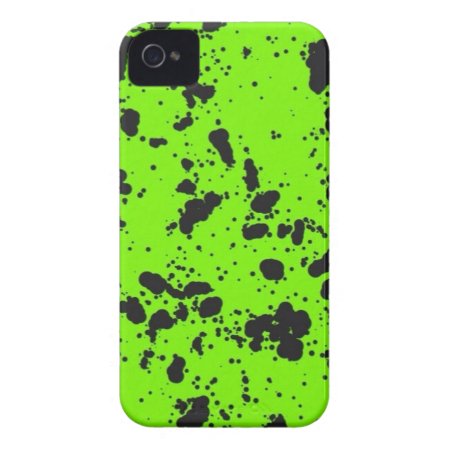Lime Green And Black Iphone 4 Case