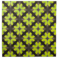 Lime Green and Black Modern Hipster Pattern