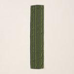 Lime Green and Black Pinstripe Scarf<br><div class="desc">Abstract art of lime green pinstripes against a black background</div>