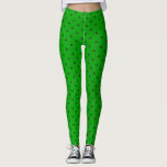 Lime Green and Black Polka Dots Leggings<br><div class="desc">Leggings. Featured in a lime green background with a black polka dot pattern design. A great gift for the young at heart. ⭐99% of my designs in my store are done in layers. This makes it easy for you to resize and move the graphics and text around so that it...</div>