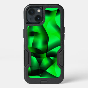 Lime green and black ripples, with some shadow? iPhone 13 case