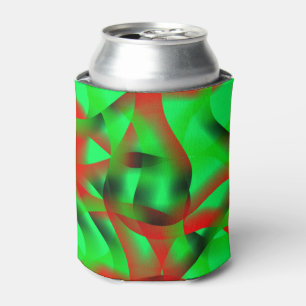 Lime green and clear red curling, with shadow? can cooler